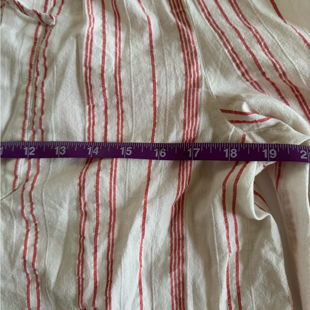 LOFT 100% Cotton Striped Peasant Blouse Small. 🌸 - Picture 6 of 7